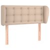 vidaXL T&ecirc;te de lit avec oreilles Cappuccino 103x23x78/88 cm Similicuir