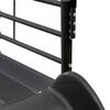 vidaXL Lit mezzanine pour enfants Noir et rose 75 x 190 cm M&eacute;tал