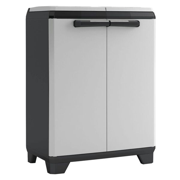 Keter Armoire de recyclage Split Premium gris et noir 92 cm