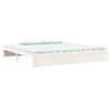vidaXL Cadre de lit sans matelas blanc bois massif 200x200 cm