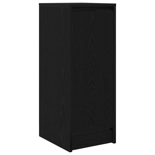 vidaXL Buffet ch&ecirc;ne noir 29,5x34x76 cm bois d'ing&eacute;nierie