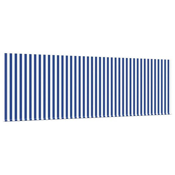 vidaXL Auvent R&eacute;tractable Bleu et Blanc 400 x 200 cm