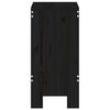 vidaXL Tabourets de bar lot de 2 noir 40x36x75 cm bois massif de pin