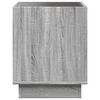 vidaXL Table de chevet avec LED infini sonoma gris 40x40x50 cm