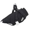 vidaXL Manteau pour chien Noir L24 Fleece et Polyester