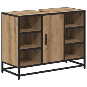 vidaXL Cabinet de salle de bain Ch&ecirc;ne artisanal 80 x 33 x 60 cm