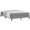 vidaXL Lit &agrave; ressorts avec matelas Taupe 160 x 200 cm tissu