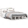 vidaXL Cadre de lit sans matelas blanc 120x190 cm bois de pin massif