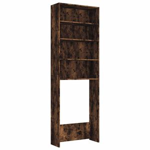 vidaXL Meuble pour machine à laver Chêne fumé 64x24x190 cm