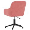 vidaXL Chaises pivotantes &agrave; manger lot de 2 Rose Velours