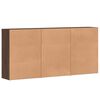 vidaXL Buffets 3 pcs ch&ecirc;ne marron 60x31x84 cm bois d'ing&eacute;nierie