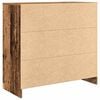 vidaXL Buffet avec tiroir vieux bois 80x34x76 cm bois d'ing&eacute;nierie