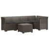 vidaXL Canap&eacute; de Jardin 5 Places avec Coussins Aspect Rotin PP