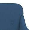 vidaXL Banc Bleu 110x76x80 cm Tissu