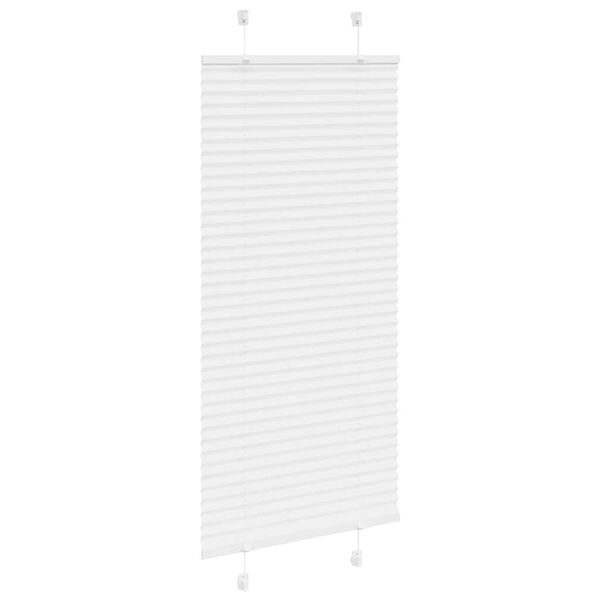 vidaXL Store plissé blanc 55x150 cm largeur du tissu 54,4 cm polyester