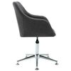 vidaXL Chaises pivotantes &agrave; manger lot de 2 gris fonc&eacute; tissu