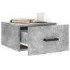 vidaXL Tables de chevet murales 2 pcs gris b&eacute;ton 35x35x20 cm