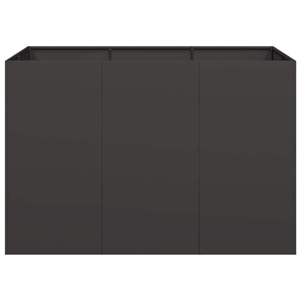 vidaXL Jardini&egrave;re noir 120x80x80 cm acier