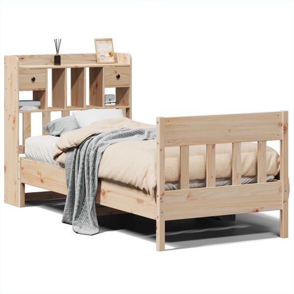 vidaXL Cadre de lit sans matelas 100x200 cm bois massif de pin