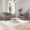 vidaXL Canap&eacute; 2 pcs Taupe 196 x 82 x 85 cm tissu