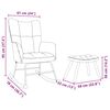 vidaXL Chaise &agrave; bascule avec repose-pied Rouge bordeaux Tissu