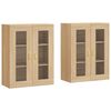 vidaXL Armoires murales 2 pcs chêne sonoma bois d'ingénierie