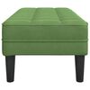 vidaXL banc avec coussin Vert clair 113 x 57 x 39 cm Velours