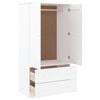 vidaXL Garde-robe ALTA blanc 90x55x170 cm bois massif de pin