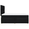 vidaXL Sommier &agrave; lattes de lit avec matelas Noir 140x190 cm Tissu