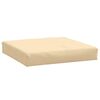 vidaXL Coussins de palette lot de 2 beige m&eacute;lang&eacute; tissu