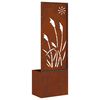 vidaXL &Eacute;cran de confidentialit&eacute; de jardin Fretwork Rouill&eacute; 50 x 140 cm