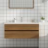 vidaXL Armoire d'&eacute;vier Ch&ecirc;ne marron 100x38,5x45 cm Bois d'ing&eacute;nierie