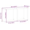 vidaXL Armoire murale 60x16x30 cm blanc bois d'ing&eacute;nierie