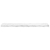 vidaXL &Eacute;tag&egrave;re Murale 2 pcs Marbre blanc 120 x 23,5 x 4 cm