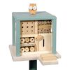 LUXUS-INSEKTENHOTELS H&ocirc;tel &agrave; insectes et support Cube Friendly Owl Inn