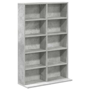 vidaXL Meuble CD Gris b&eacute;ton 65 x 23,5 x 97,5 cm Bois d'ing&eacute;nierie