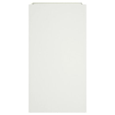 vidaXL Jardinière blanc 42x38x75 cm acier laminé à froid