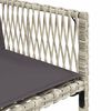 vidaXL Ensemble &agrave; manger de jardin 11pcs avec coussins gris poly rotin