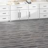 vidaXL Planches de sol 36 pcs Rayures grises 5,02 m&sup2; PVC