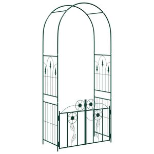 vidaXL Arche de jardin Vert 102 x 50 x 218 cm Acier