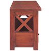 vidaXL Meuble TV Marron 115x30x40 cm Bois d'acajou massif