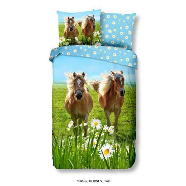 Good Morning Housse de couette pour enfants Horses 140x200/220 cm