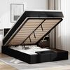 vidaXL Cadre de lit ottoman avec matelas noir 120x190 cm similicuir