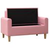 vidaXL Canap&eacute; &agrave; 2 places pour enfants Rose Similicuir