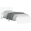 vidaXL Cadre de lit sans matelas avec lumi&egrave;res LED blanc 90x190 cm