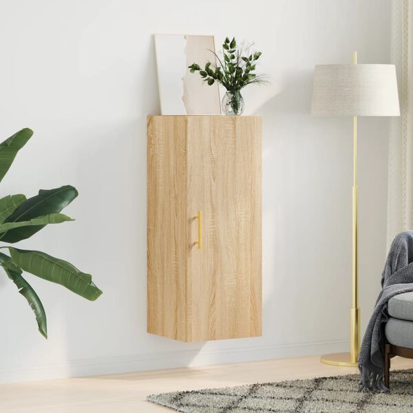 vidaXL Armoire murale ch&ecirc;ne sonoma 34,5x34x90 cm
