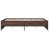 vidaXL Cadre de lit sans matelas ch&ecirc;ne marron 140x190 cm