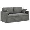 vidaXL Ensemble de Canap&eacute;s 2 pcs Gris fonc&eacute; 158 x 78 x 80 cm Velours