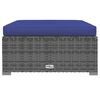 vidaXL Salon de jardin 13 pcs avec coussins R&eacute;sine tress&eacute;e Gris
