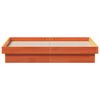 vidaXL Cadre de lit &agrave; LED sans matelas 120x190 cm bois massif